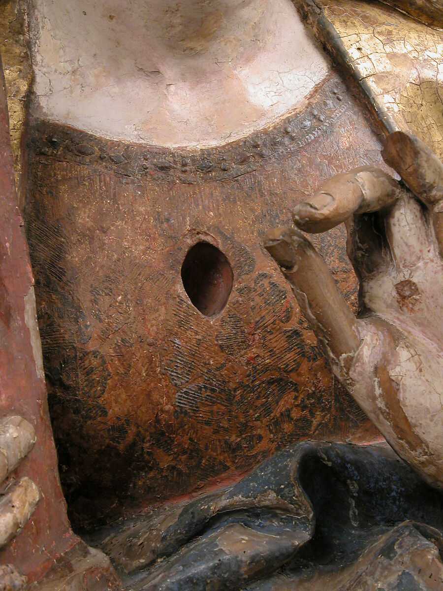 Reliquary Bust of Saint Barbara, Workshop of Niclaus Gerhaert von Leyden (North Netherlandish, active Strasbourg, ca. 1462–died 1473 Vienna), Walnut with paint and gilding, German