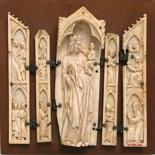 Folding Shrine with the Virgin and Child