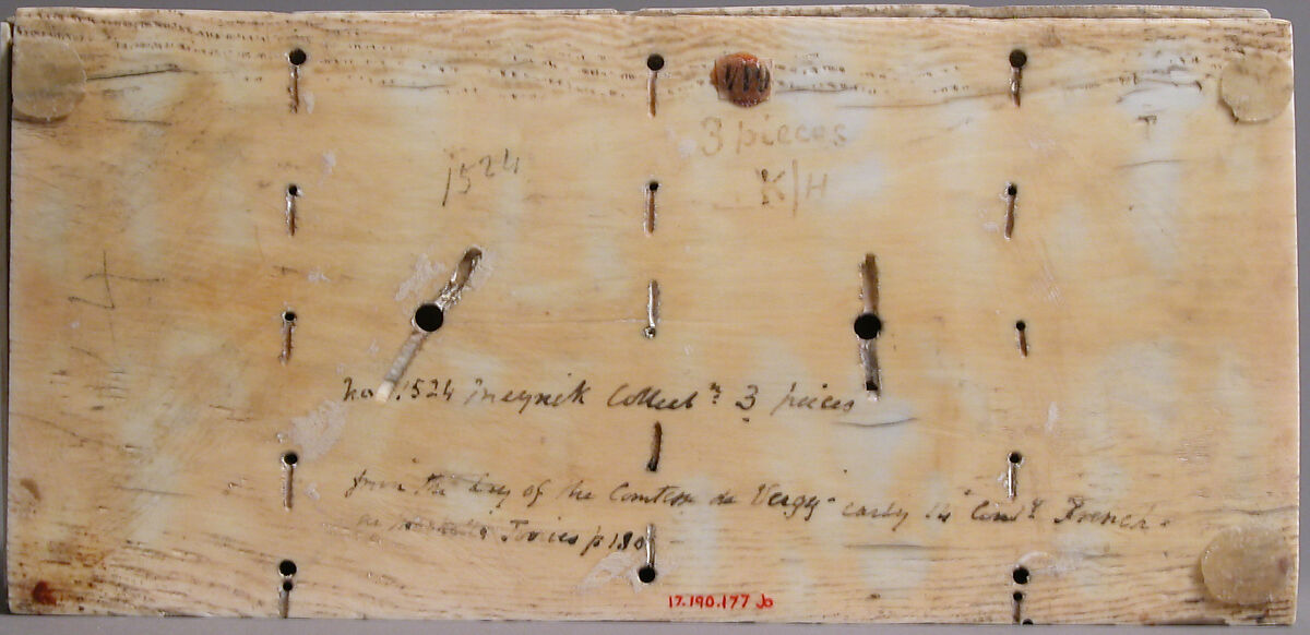 Box with Scenes from the Romance, “The Chatelaine de Vergy”, Elephant ivory, modern wood core, French