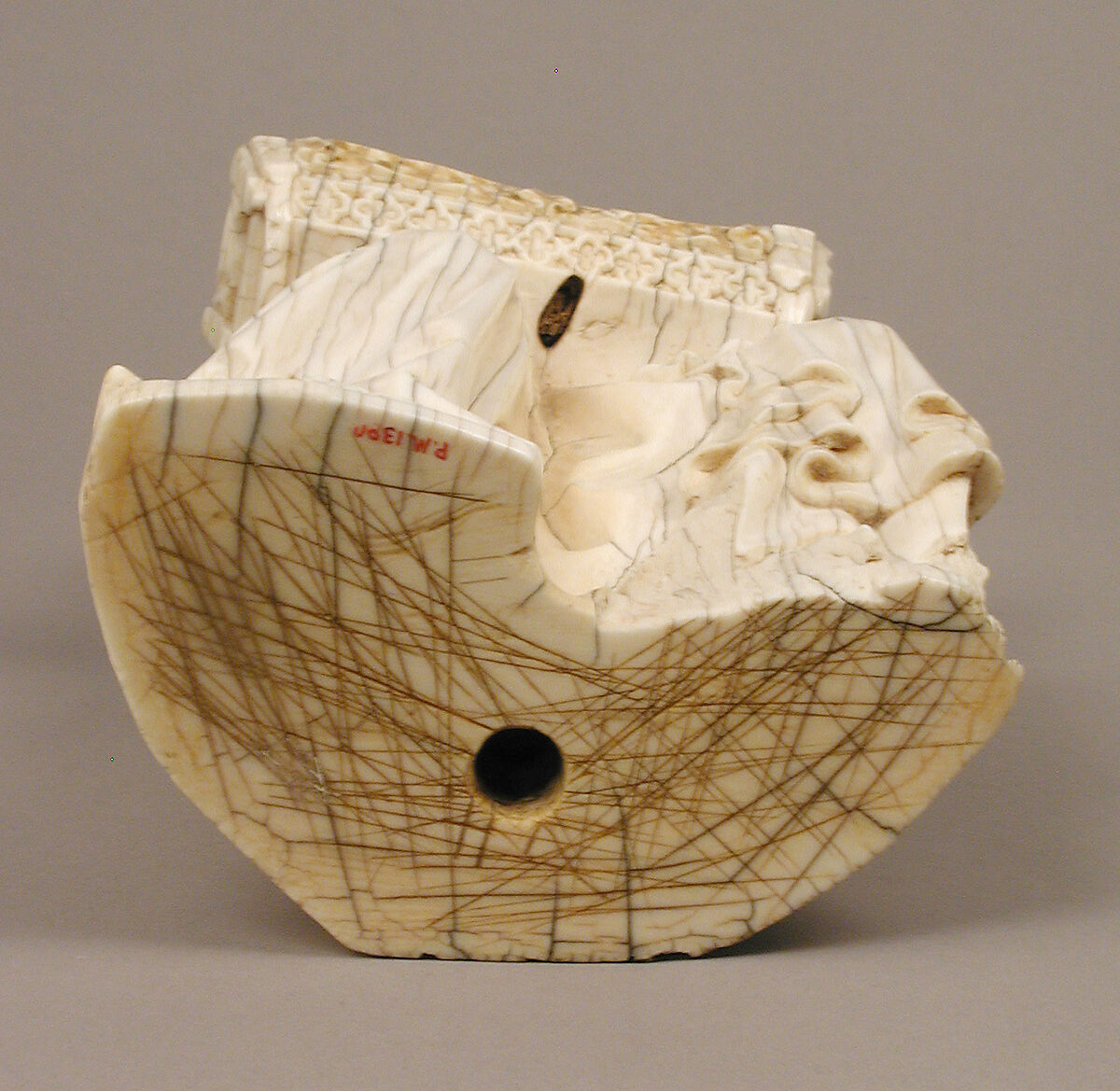 Virgin and Child with Cradle, Elephant ivory, traces of polychromy, German