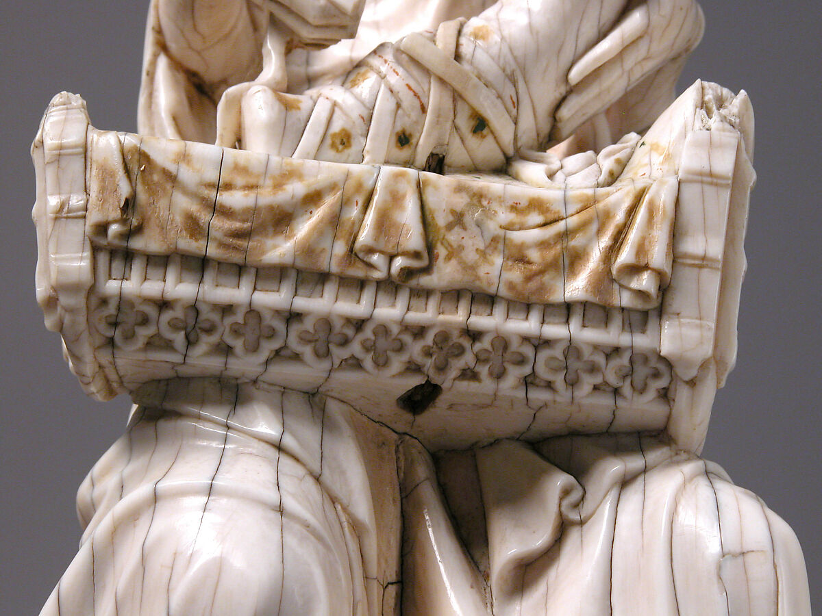 Virgin and Child with Cradle, Elephant ivory, traces of polychromy, German