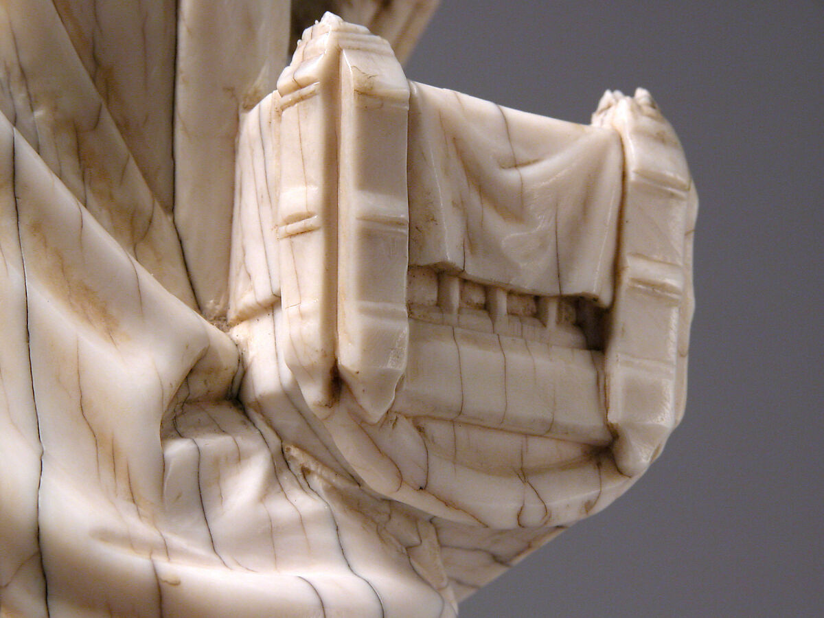 Virgin and Child with Cradle, Elephant ivory, traces of polychromy, German