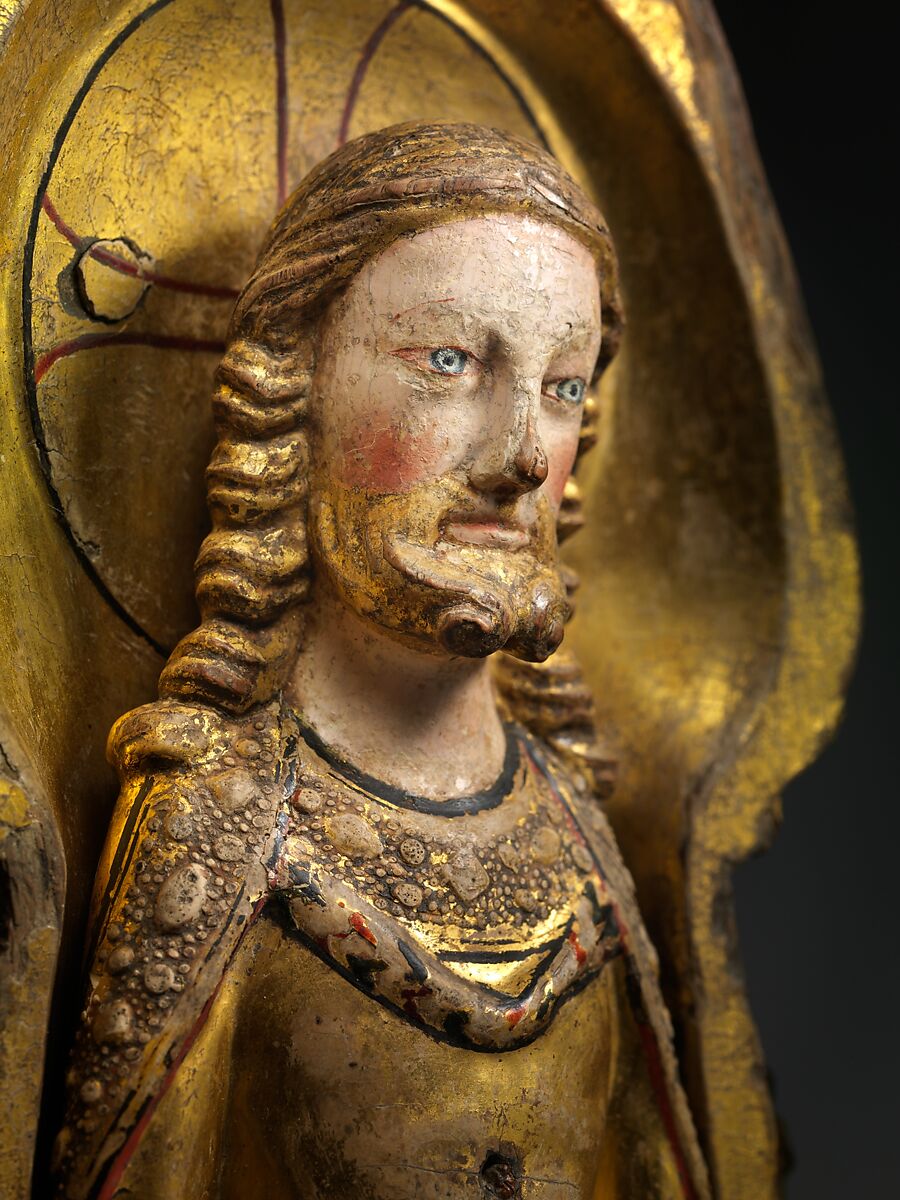 Shrine of the Virgin, Oak, linen covering, polychromy, gilding, gesso, German