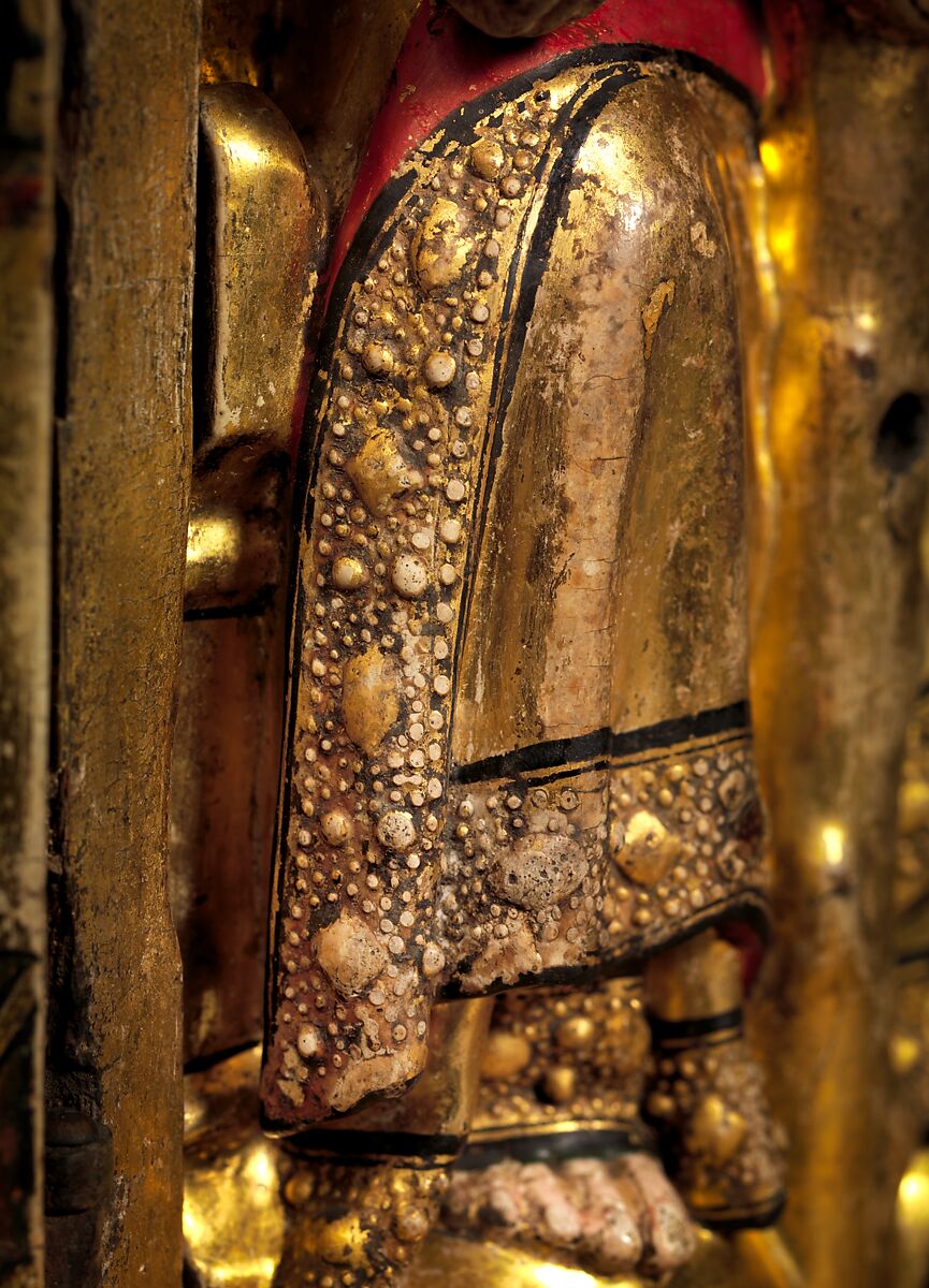 Shrine of the Virgin, Oak, linen covering, polychromy, gilding, gesso, German