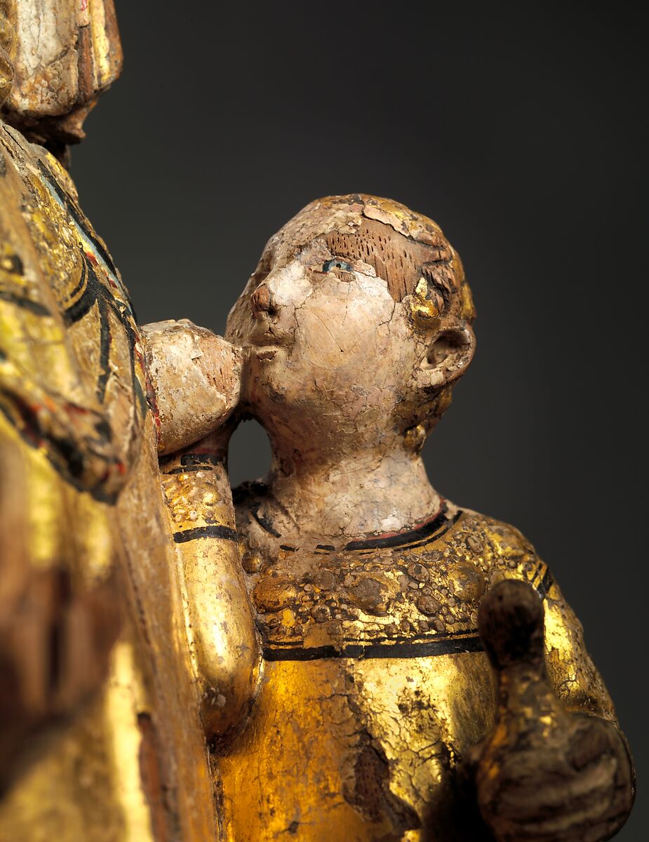 Shrine of the Virgin, Oak, linen covering, polychromy, gilding, gesso, German