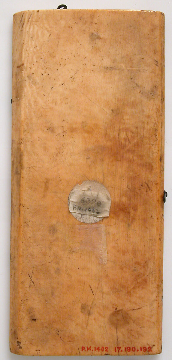 Leaf from a Diptych with the Crucifixion and Annunciation, Elephant ivory with metal mounts, French