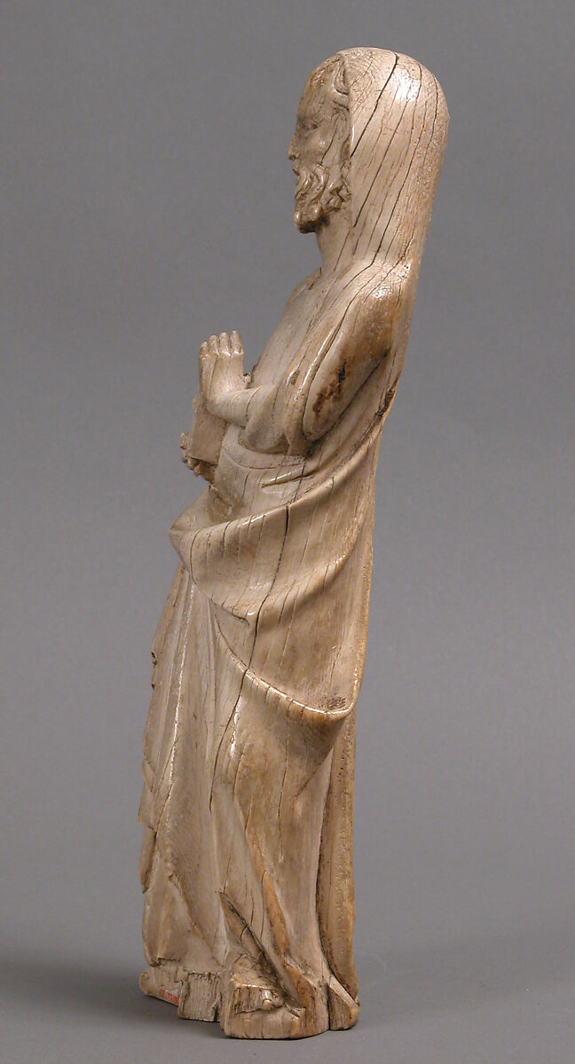 Apostle Holding a Book, Elephant ivory, French (?)