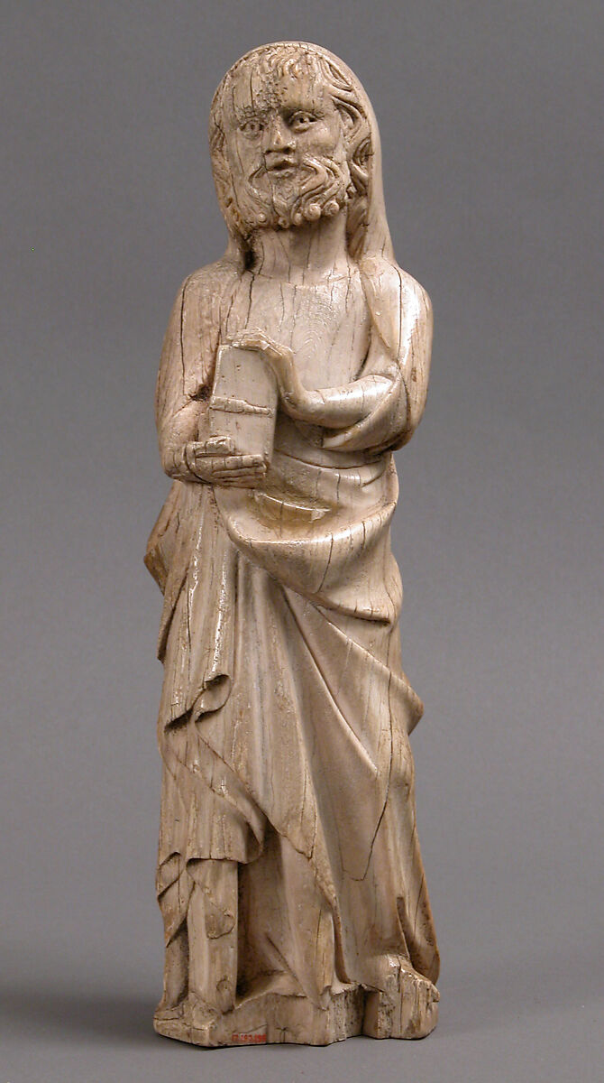 Apostle Holding a Book, Elephant ivory, French (?)