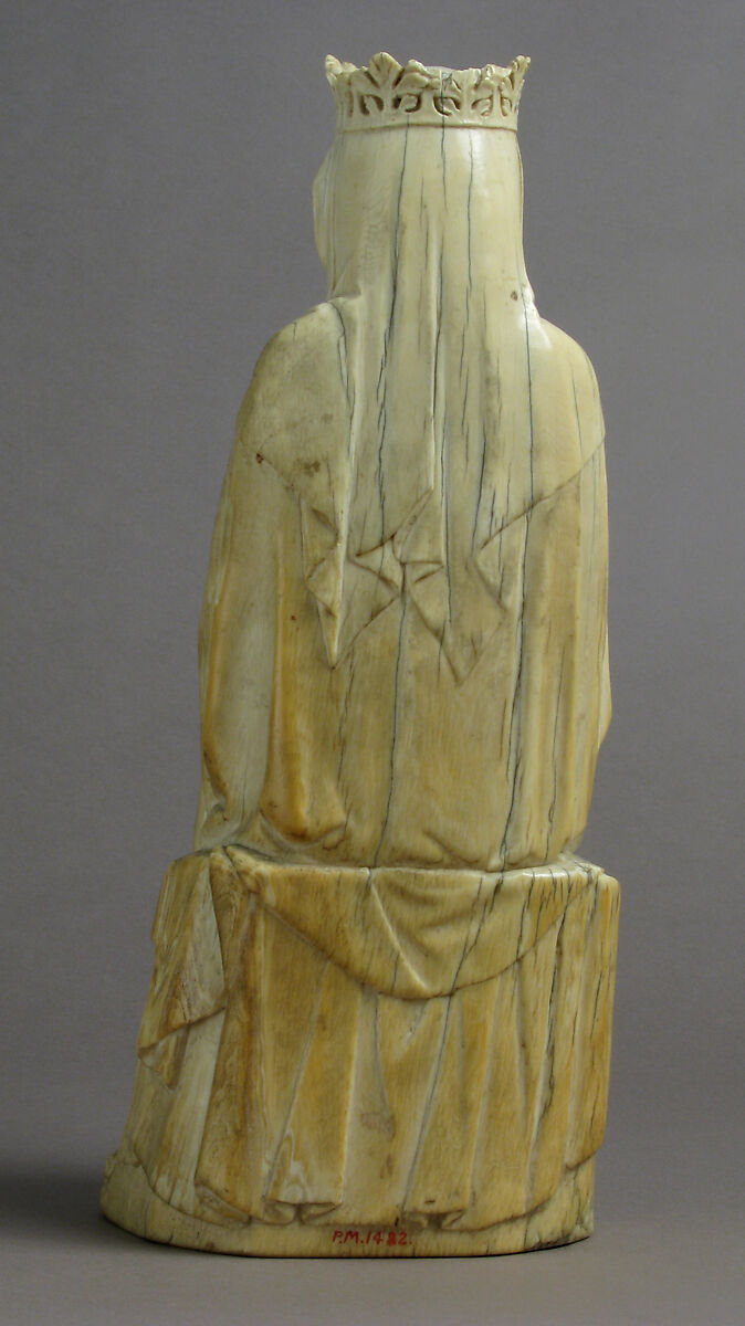 Virgin and Child, Elephant ivory, traces of polychromy, French