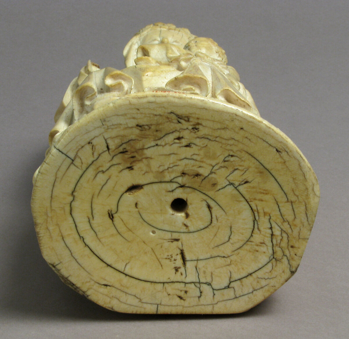 Virgin and Child, Elephant ivory, traces of polychromy, French