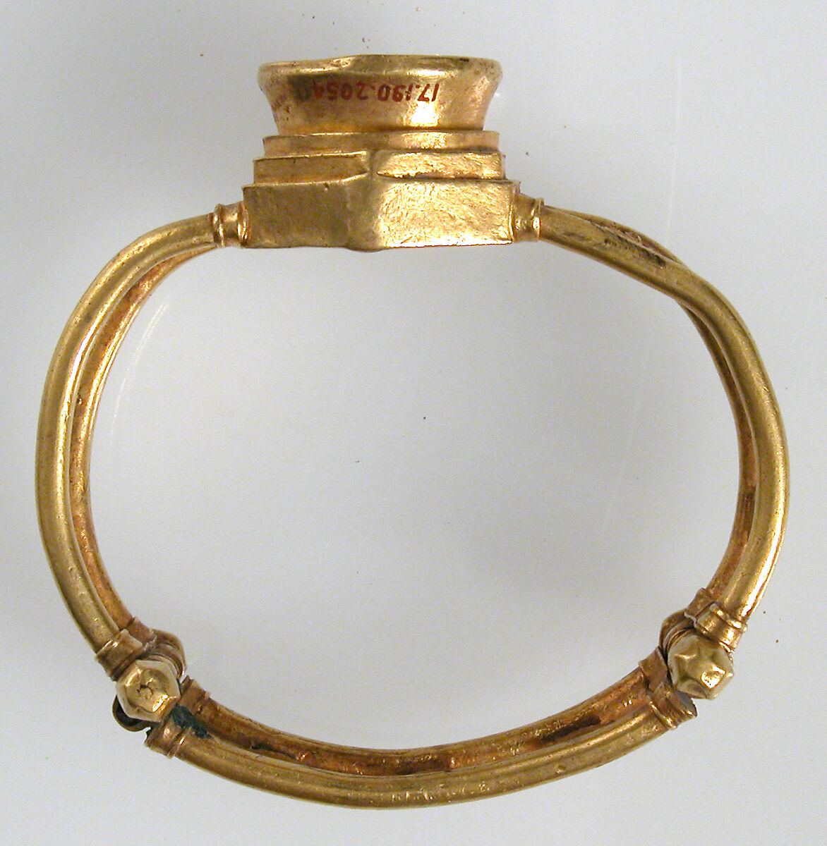 Gold and Niello Bracelet, Gold, niello, Byzantine