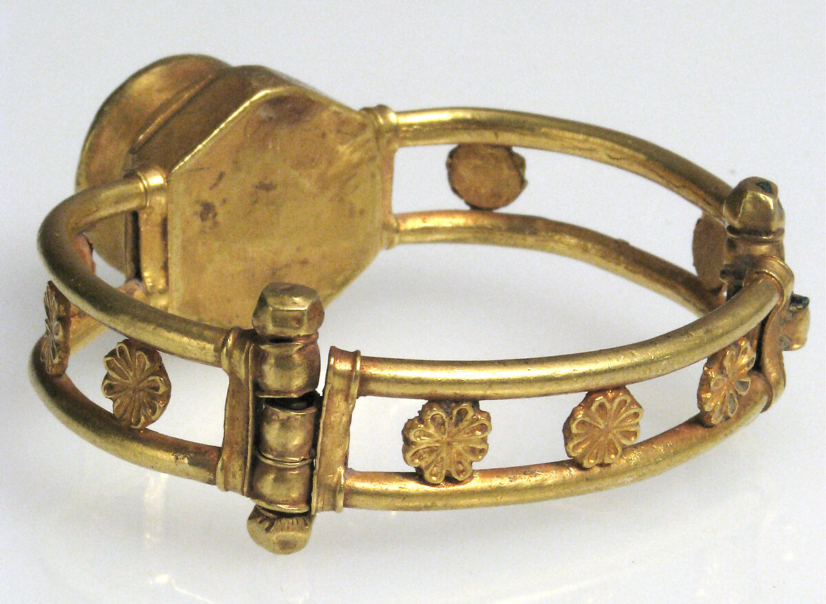 Gold and Niello Bracelet, Gold, niello, Byzantine