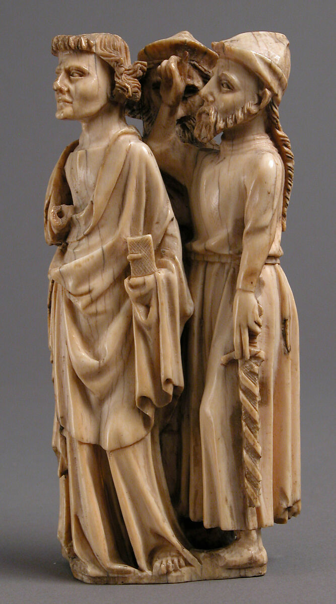Relief from a Crucifixion Group, Ivory, North French, British or Netherlandish (?) 