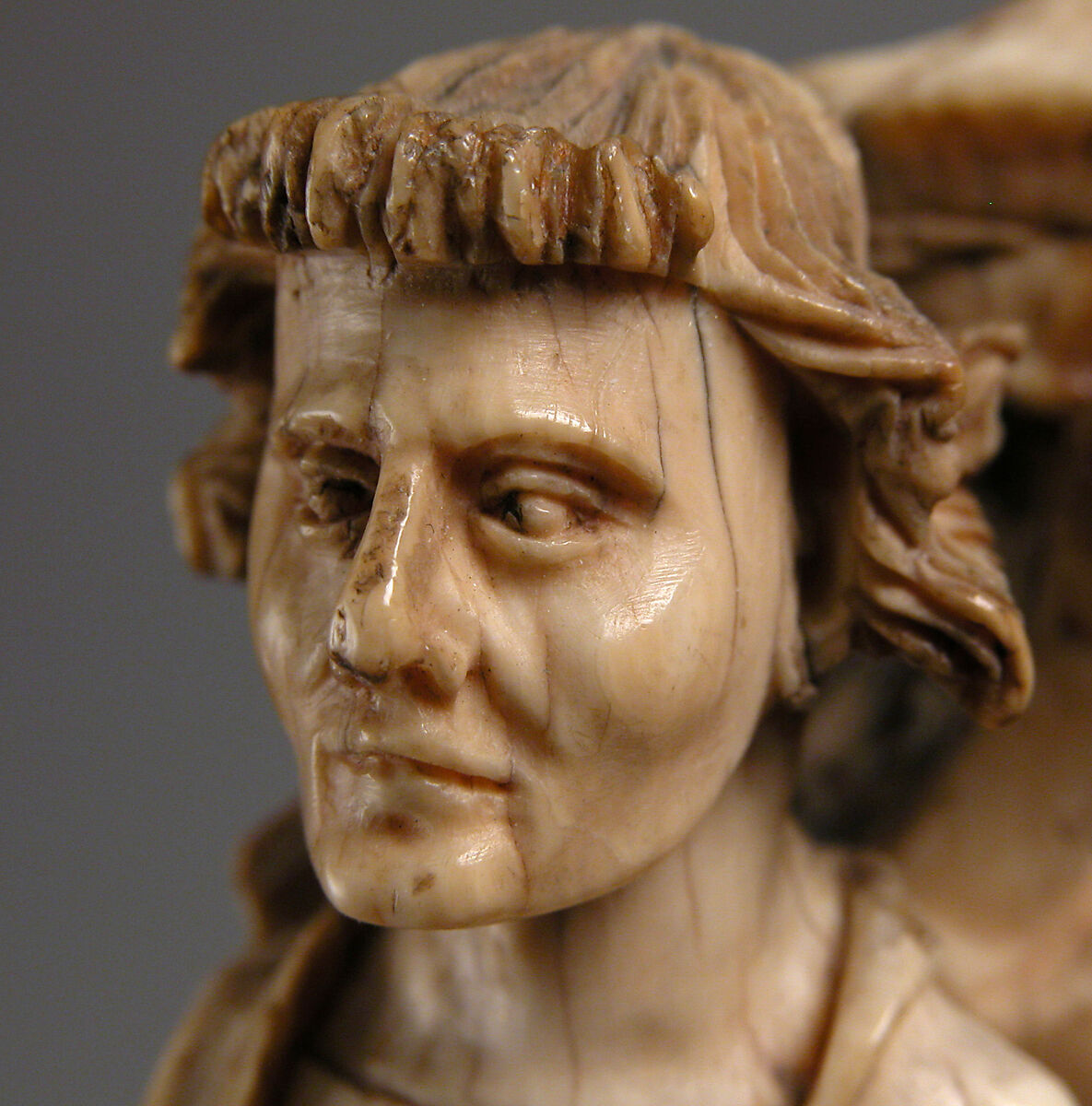 Relief from a Crucifixion Group, Elephant ivory, North French, British or Netherlandish (?)