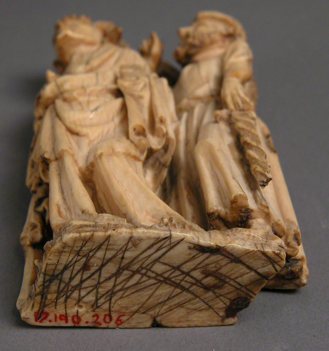 Relief from a Crucifixion Group, Elephant ivory, North French, British or Netherlandish (?)