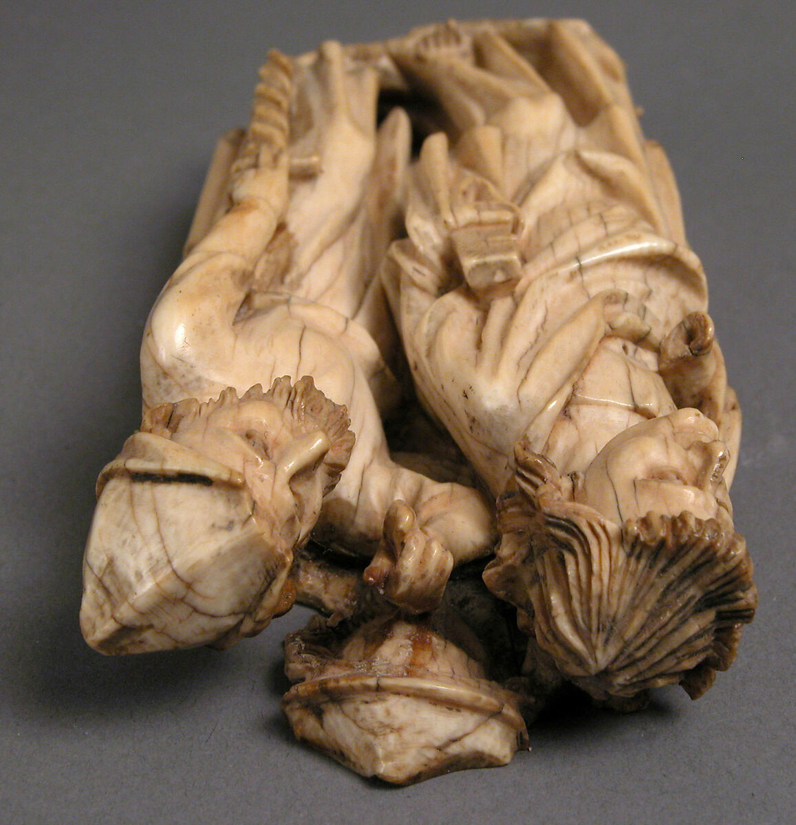 Relief from a Crucifixion Group, Elephant ivory, North French, British or Netherlandish (?)