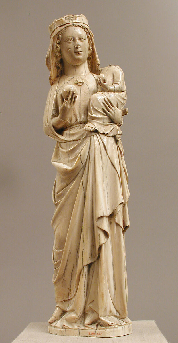 Virgin and Child, Elephant ivory, North French
