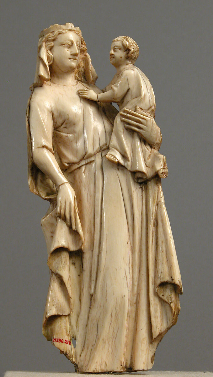 Virgin and Child, Ivory, French 