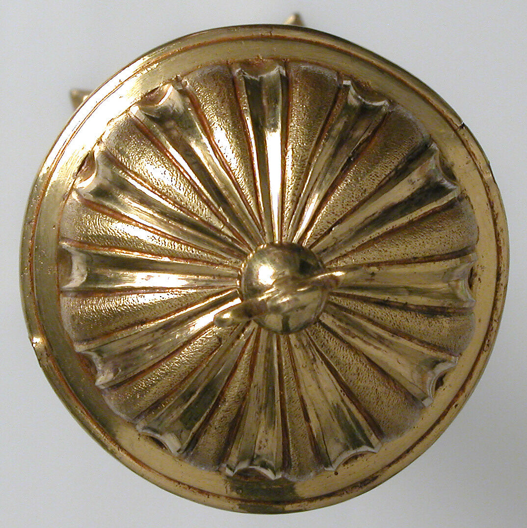 Reliquary, Gilded copper, silver, and rock crystal, Italian