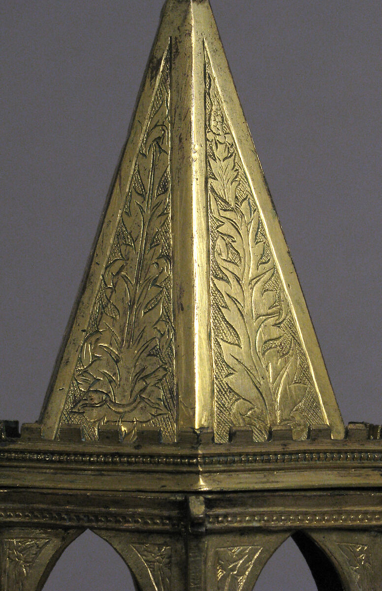 Reliquary, Gidled copper, Italian