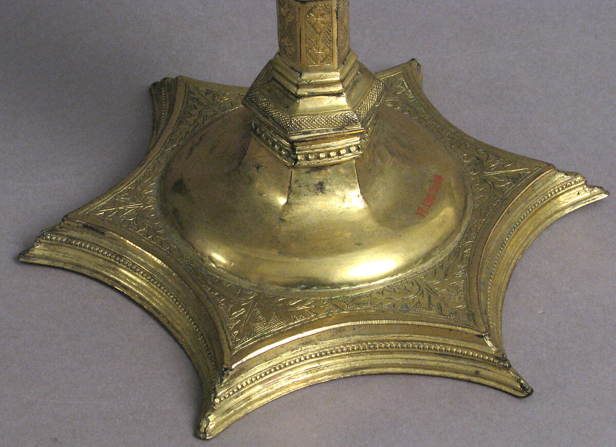 Reliquary, Gidled copper, Italian