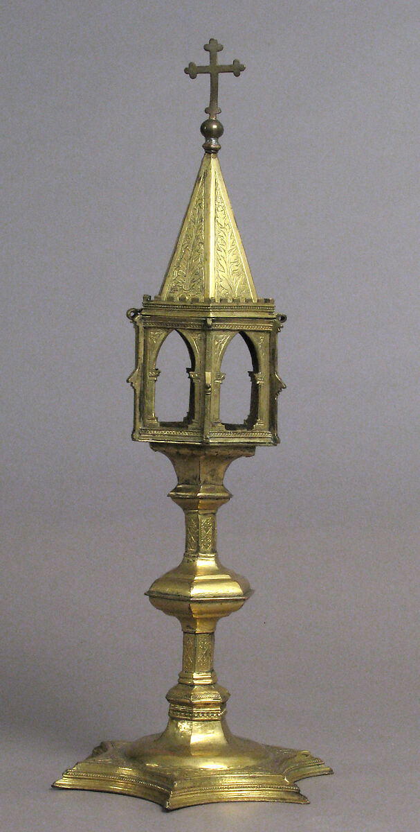Reliquary, Copper-gilt, Italian 