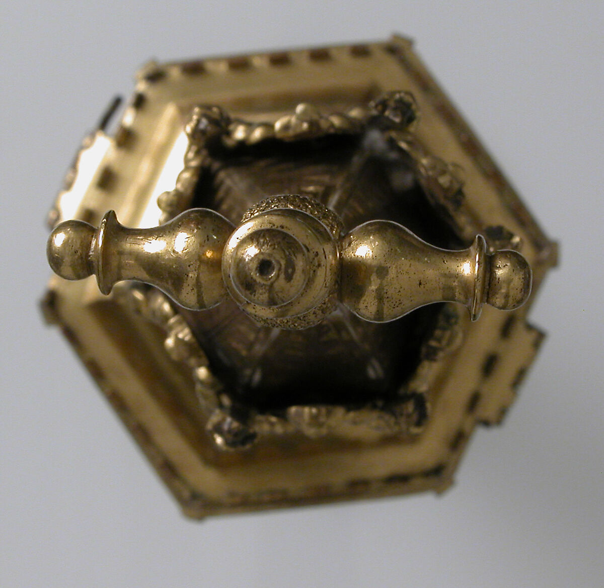 Reliquary, Basse taille enamel, silver, gilded copper, glass, Italian