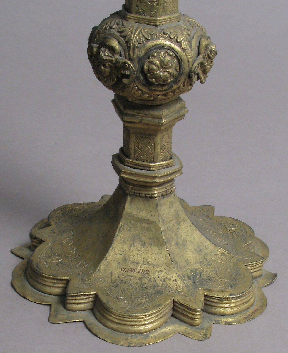 Reliquary, Copper-gilt, glass, Italian