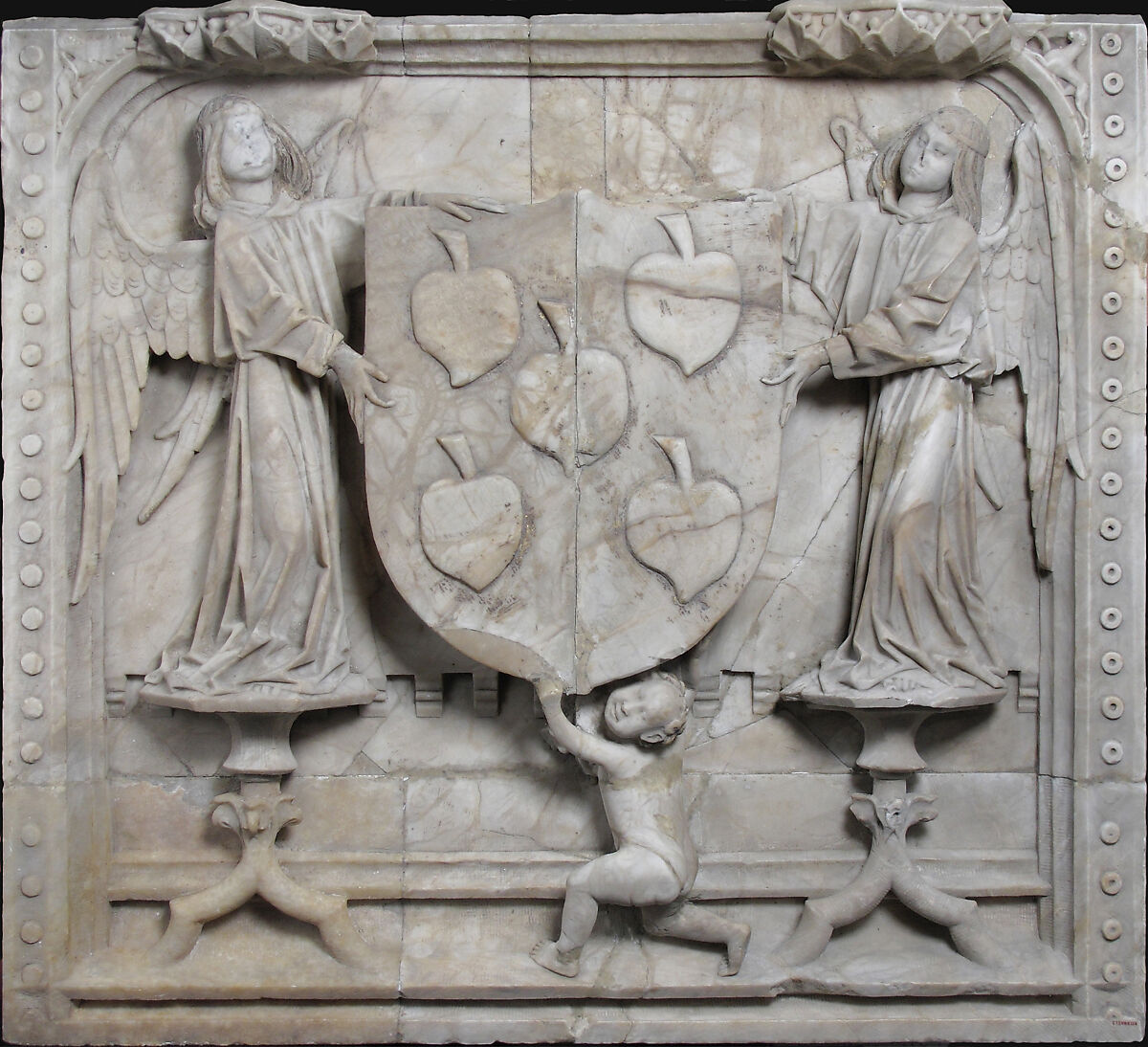 Panel from the tomb of Don Garcia Osorio, Alabaster, Spanish 