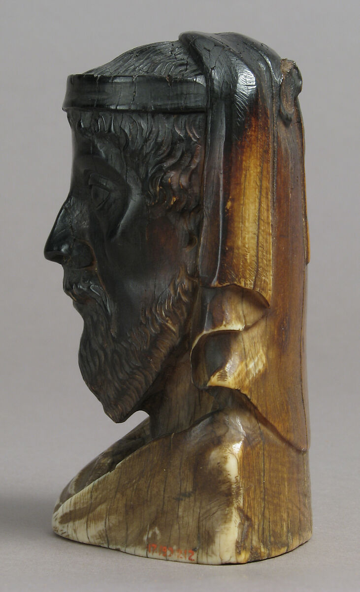 Head of Christ, Elephant ivory, European (Medieval style)