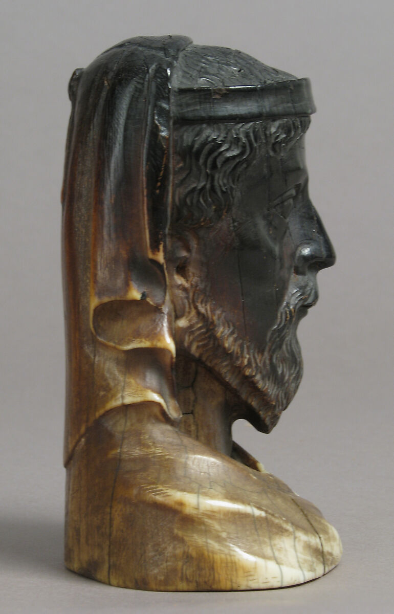 Head of Christ, Elephant ivory, European (Medieval style)