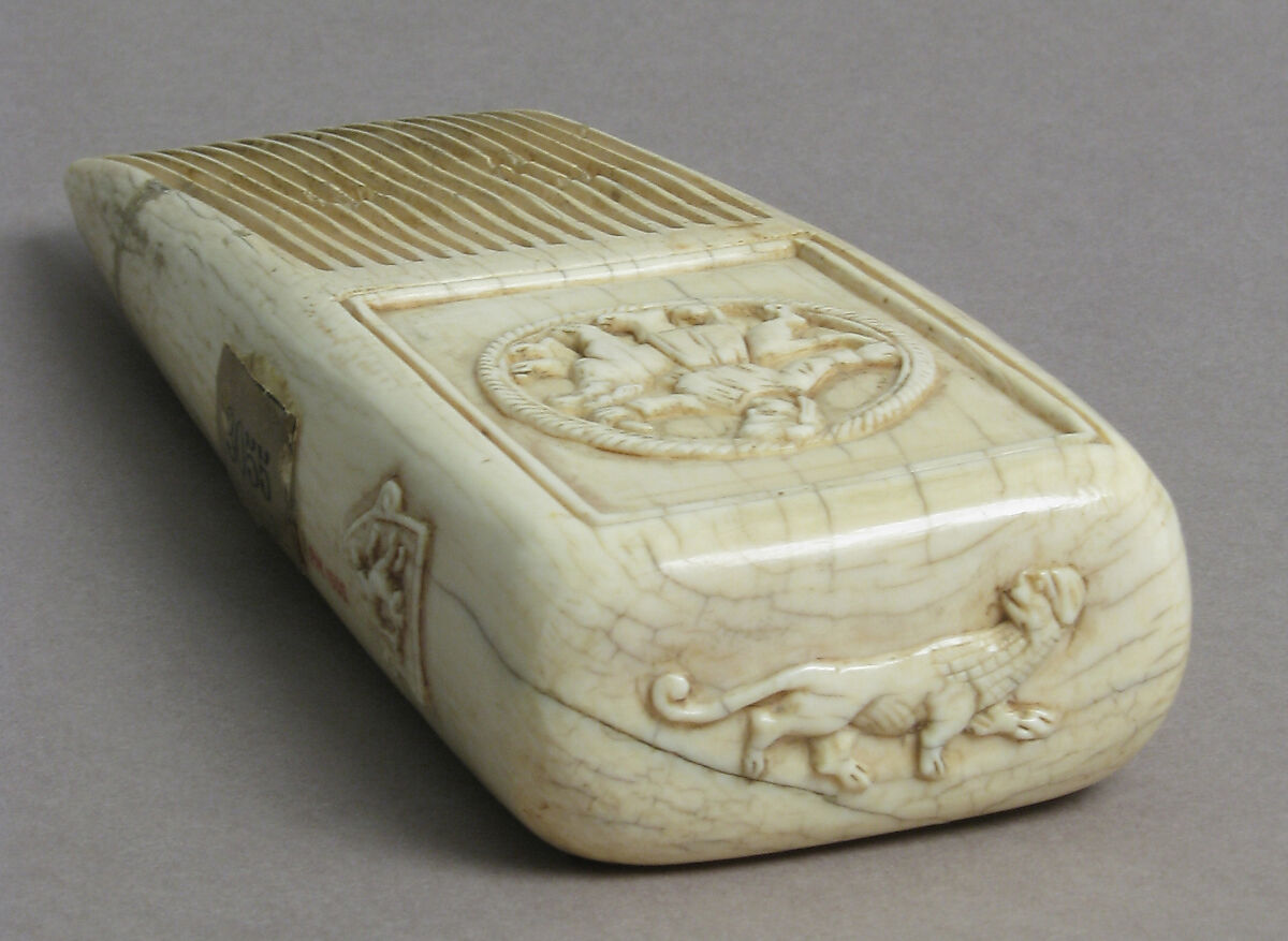 Comb, Elephant ivory, European (Medieval style)