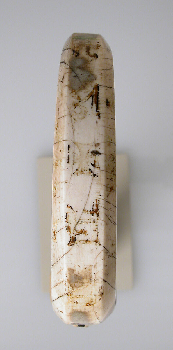 Crozier Head with Lamb of God, Elephant ivory, with traces of paint and gilding, silver pins, Sicilian or North Italian