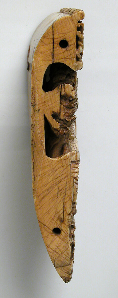 Fragment with Knight on Horseback, Elephant ivory, European (Medieval style)
