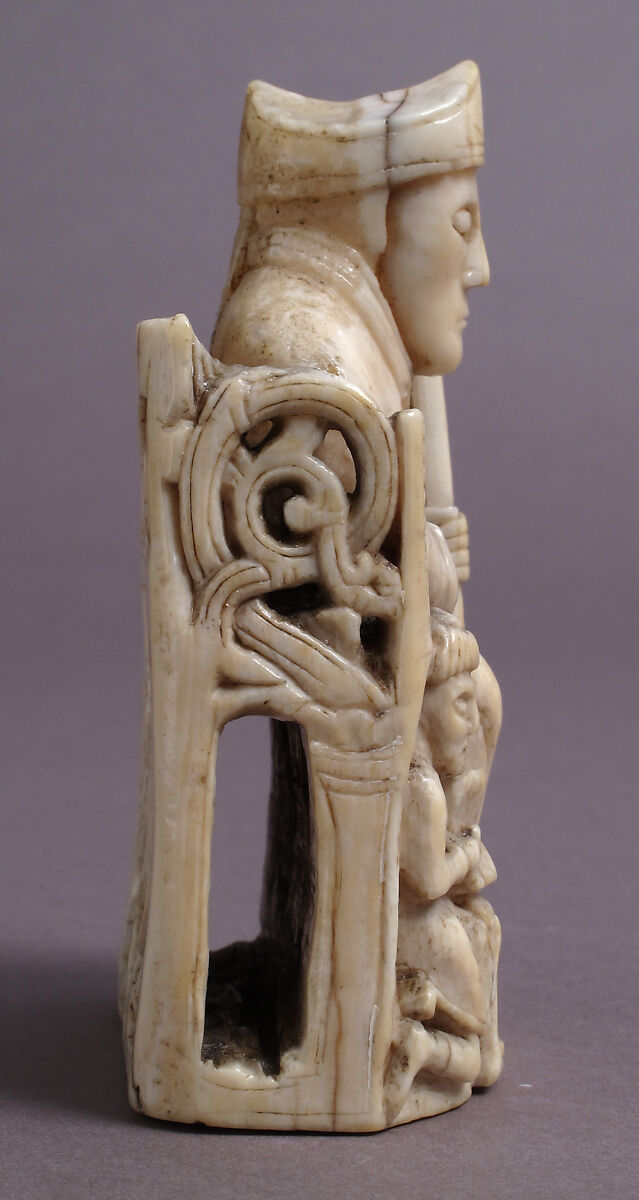 Bishop Chess Piece, Walrus ivory, Scandinavian