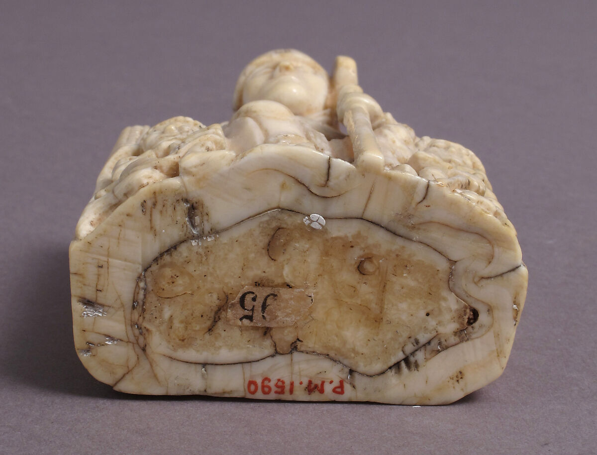 Bishop Chess Piece, Walrus ivory, Scandinavian