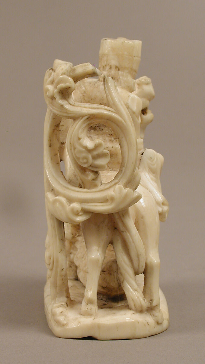 Knight Chess Piece, Walrus ivory, British