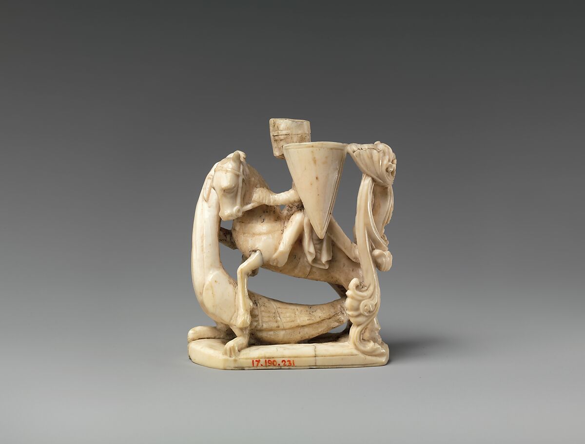 Knight Chess Piece, Walrus ivory, British