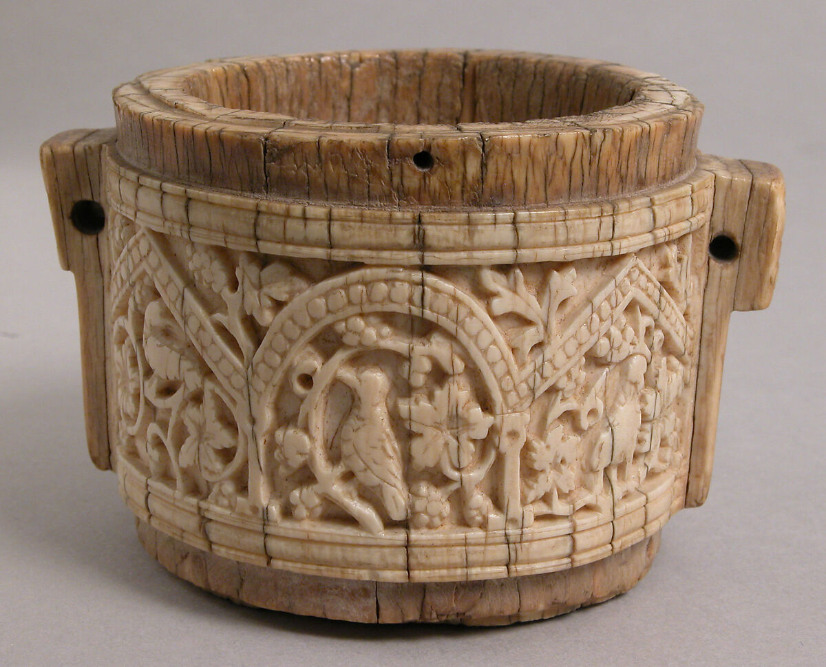 Mortar, Elephant ivory, Syrian (?) 