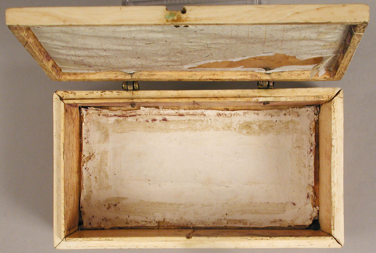 Reliquary Casket with the Deesis, Archangels, and the Twelve Apostles, Elephant ivory, with gilt-copper alloy mounts, Byzantine