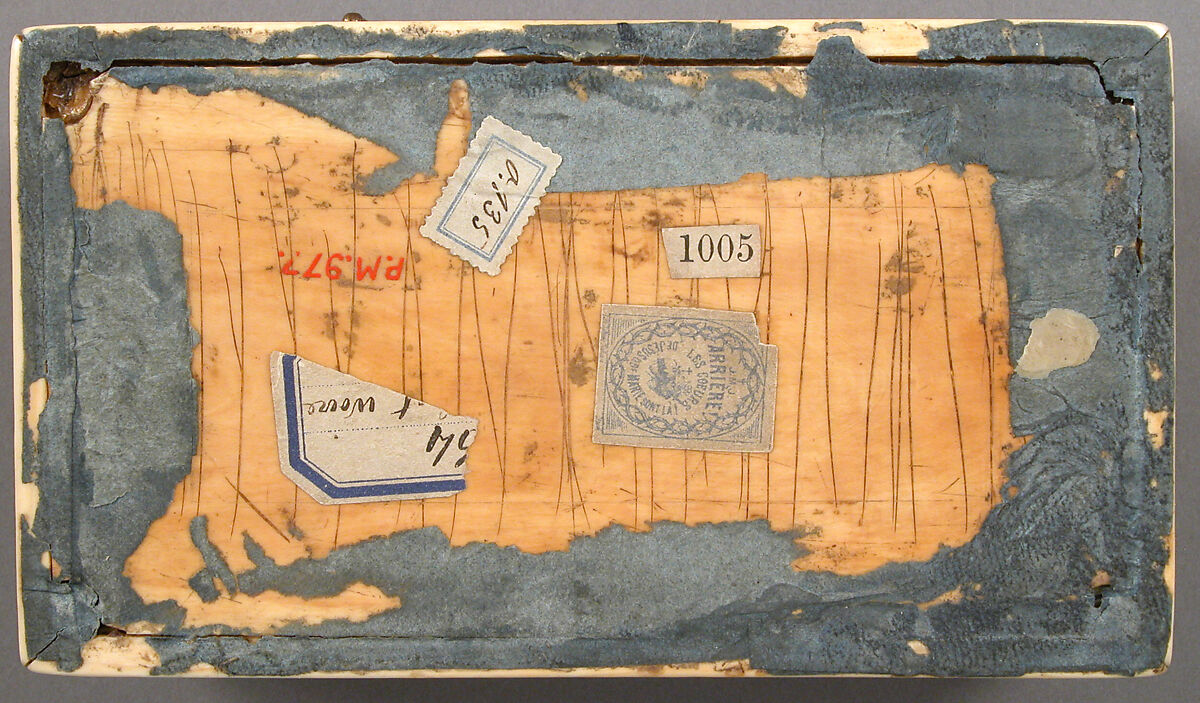 Reliquary Casket with the Deesis, Archangels, and the Twelve Apostles, Elephant ivory, with gilt-copper alloy mounts, Byzantine