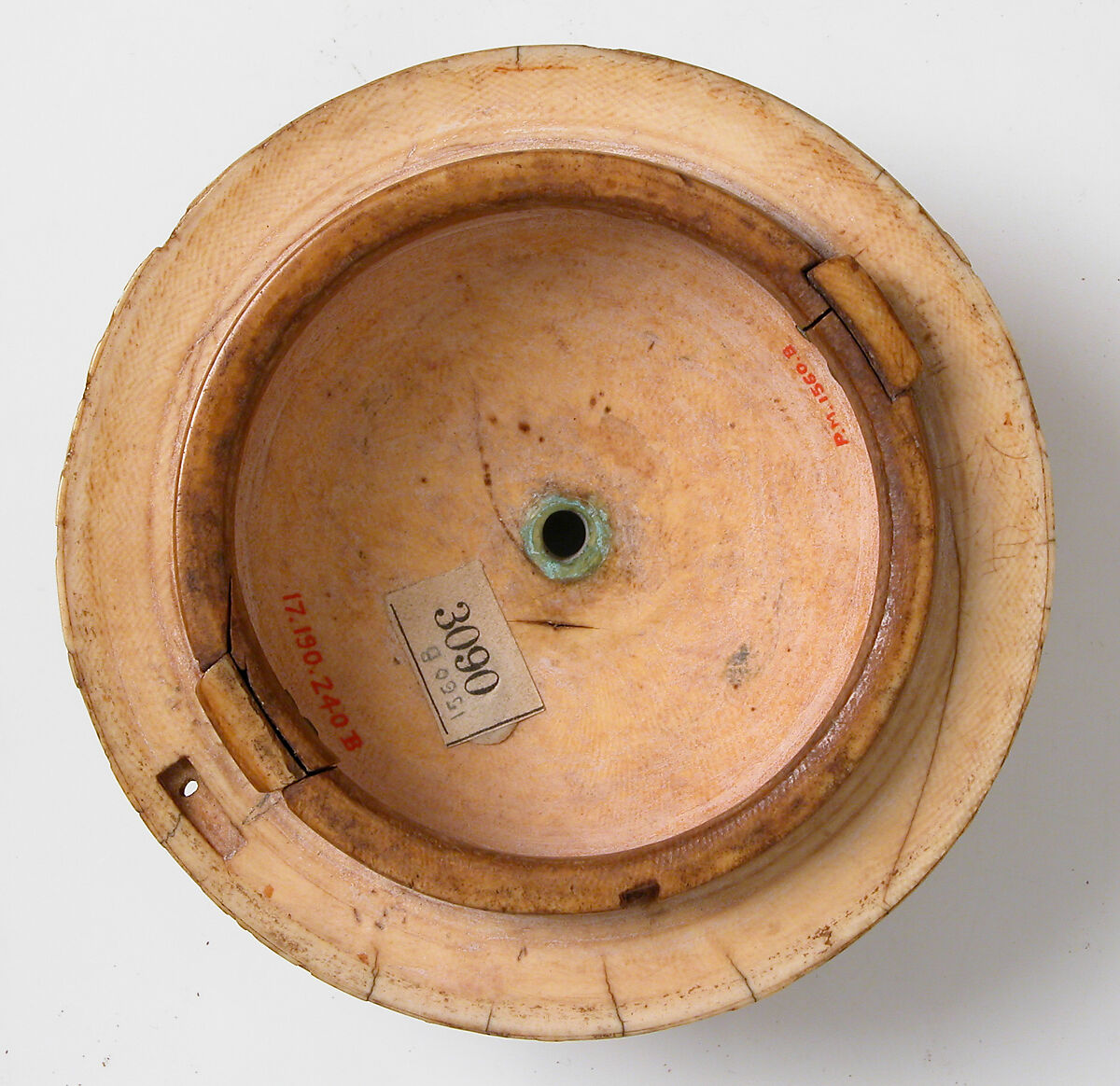 Container with Figures under an Arcade, Elephant ivory, European (Antique style)