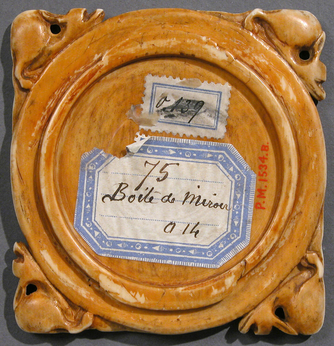 Mirror Case, Elephant ivory, French