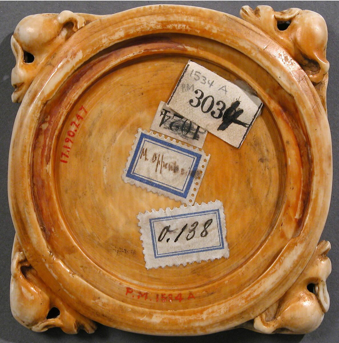 Mirror Case, Elephant ivory, French