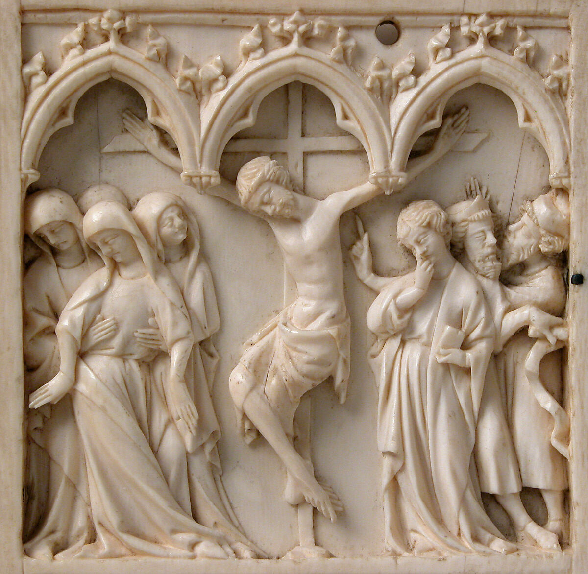 Diptych with Scenes from the Lives of Jesus and Mary, Elephant ivory with metal mounts, French