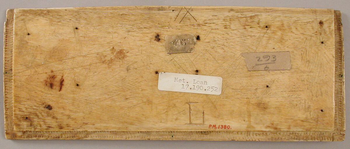 Panel from a Box with Scenes from Romance Literature, Elephant ivory, French