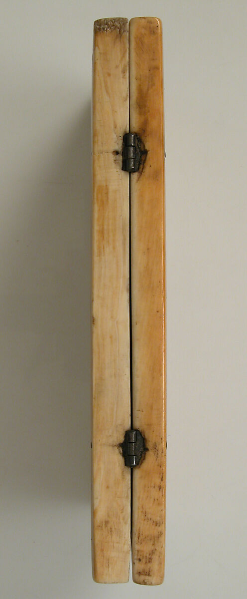 Diptych with Scenes from the Life of Christ, Elephant ivory with traces of paint and metal mounts, French