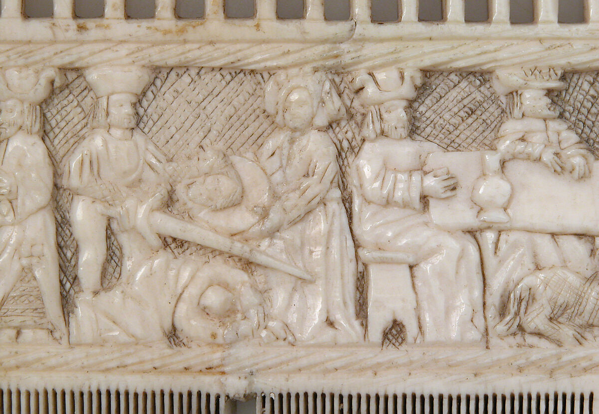 Comb, Elephant ivory, North French or Netherlandish