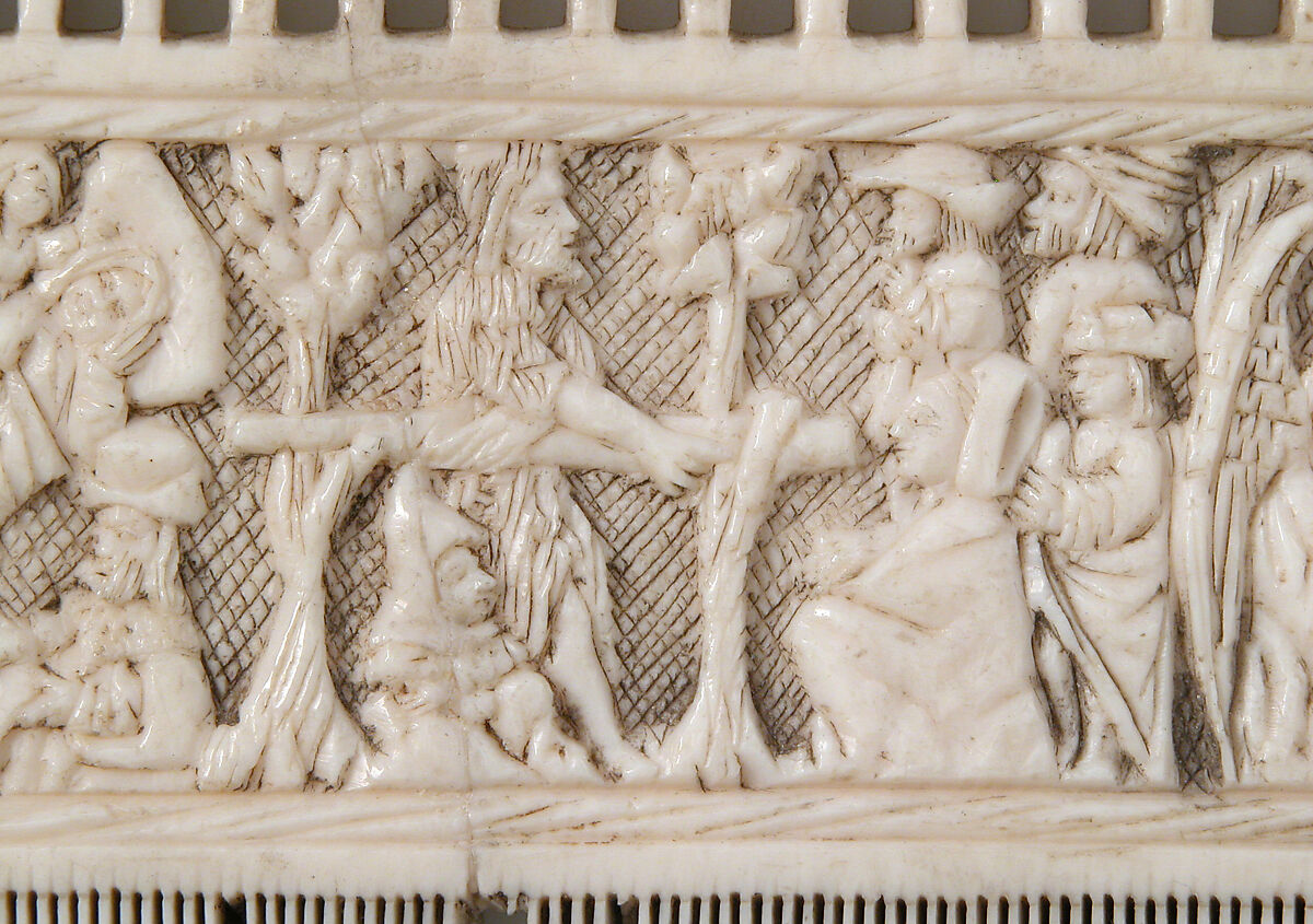 Comb, Elephant ivory, North French or Netherlandish