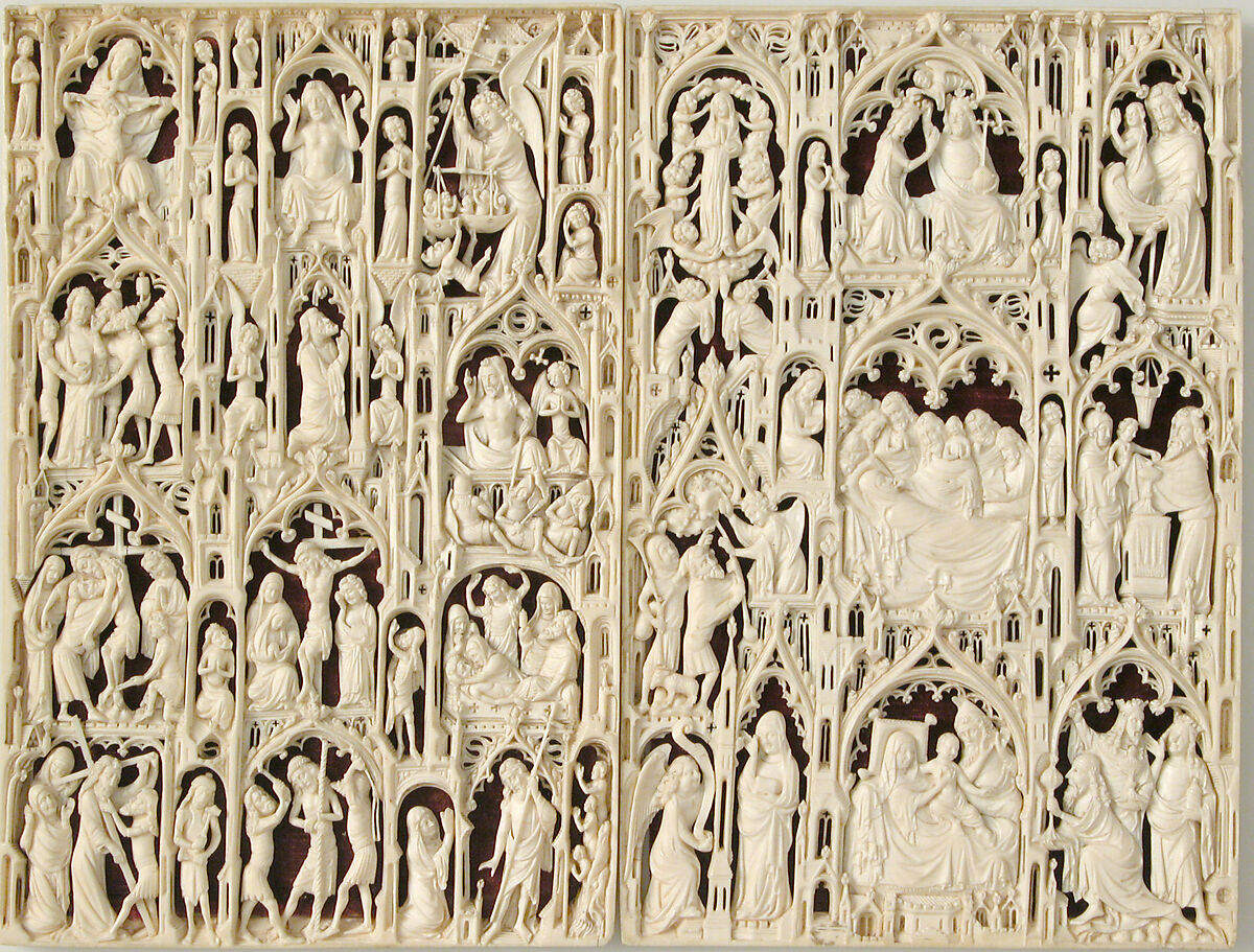 Leaf from a Diptych, Elephant ivory, British